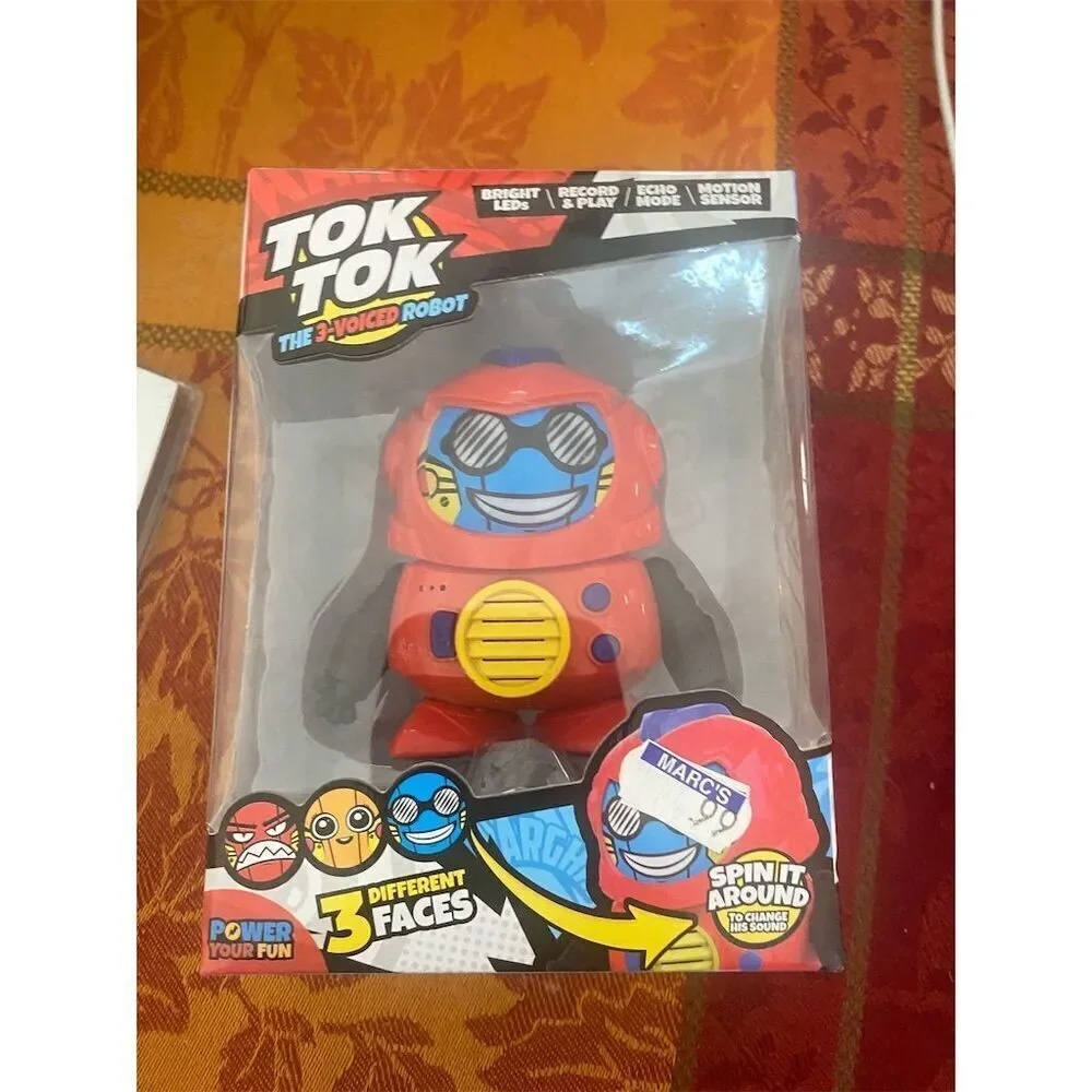 Power Your Fun Tok Tok 3-Voiced Robot Interactive Toy for Ages 3+